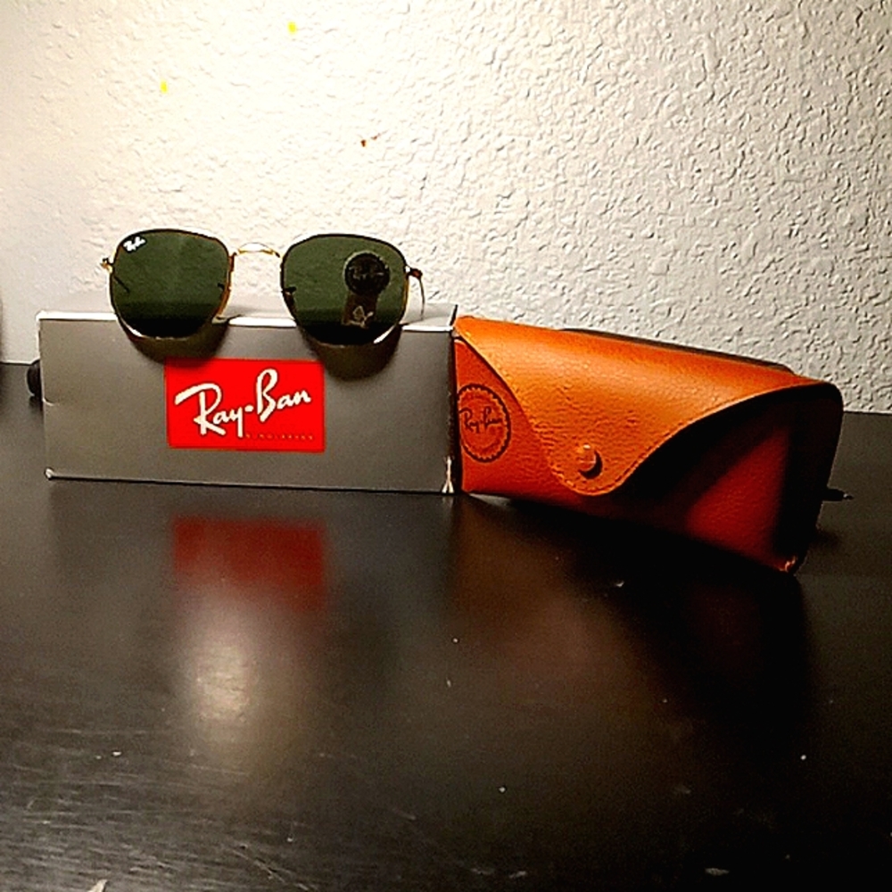 Rayban Hexagonal g-15 green sunglasses